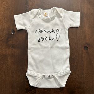 Baby Announcement Onesie 0-3mo